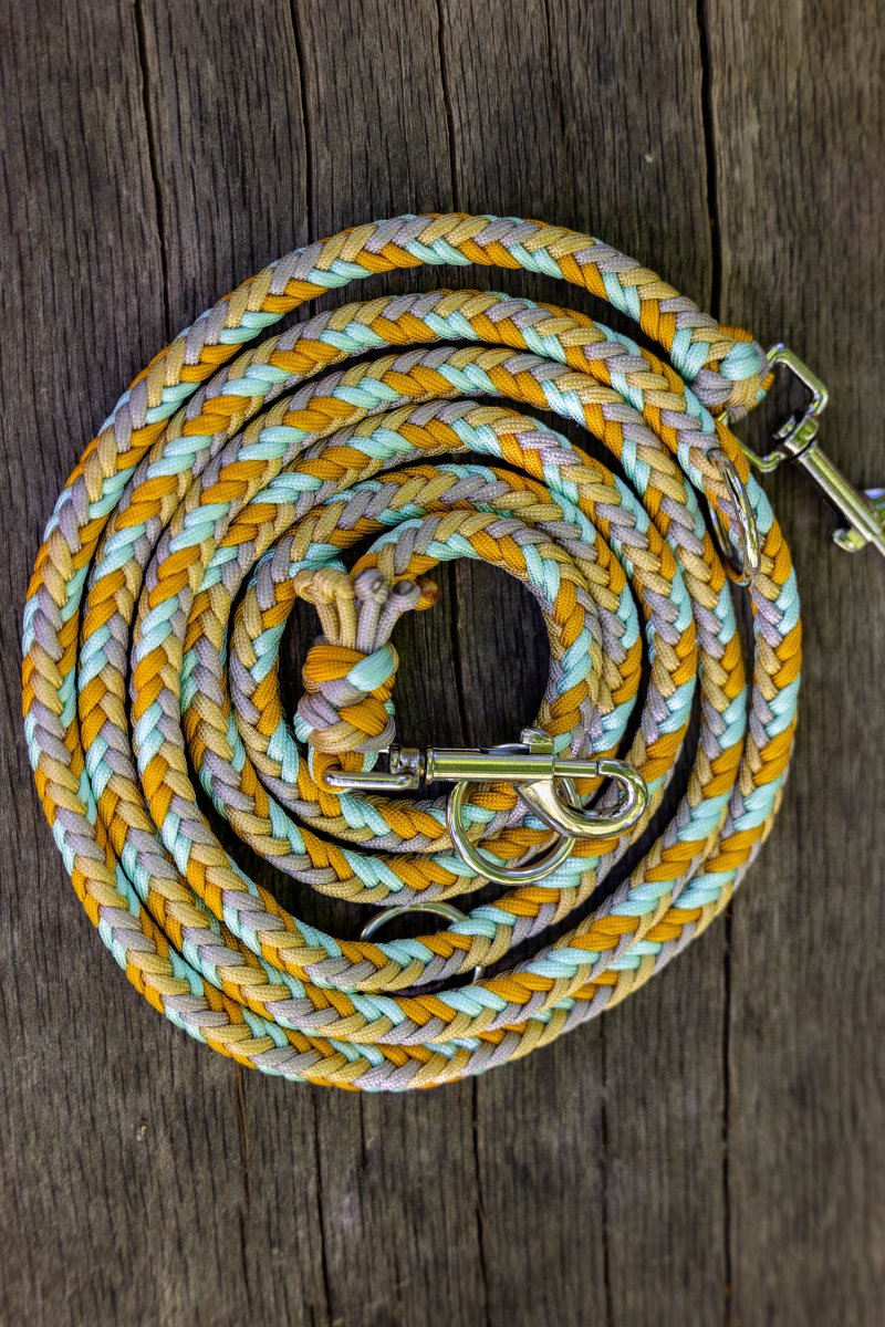 Knüpfgold Hundeleine "Mirage" aus Paracord