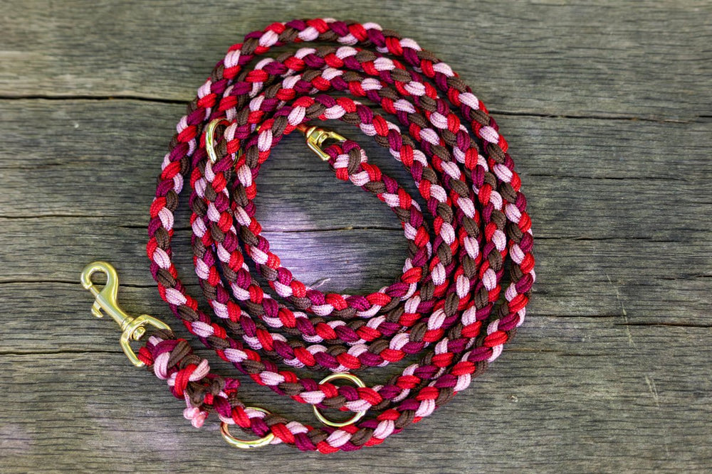 Knüpfgold Hundeleine "Ruby Dream" aus Paracord
