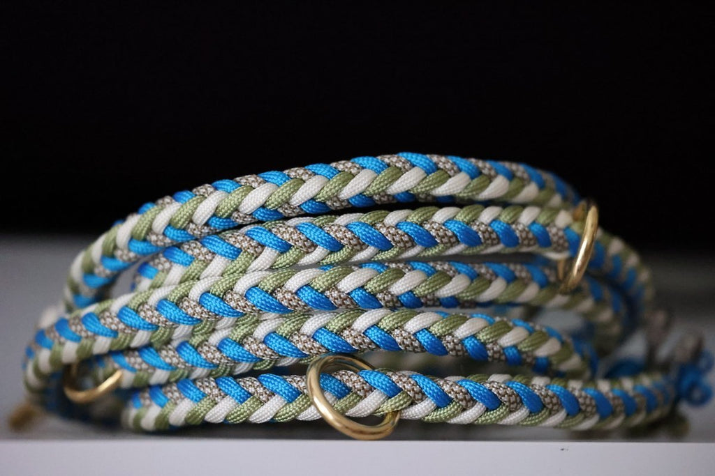 individualisierte Leine - Muster "Herringbone"