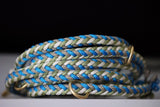 Knüpfgold individualisierte Leine - Muster "Herringbone"