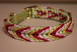 Knüpfgold individualisiertes Halsband - Muster "Valentine"