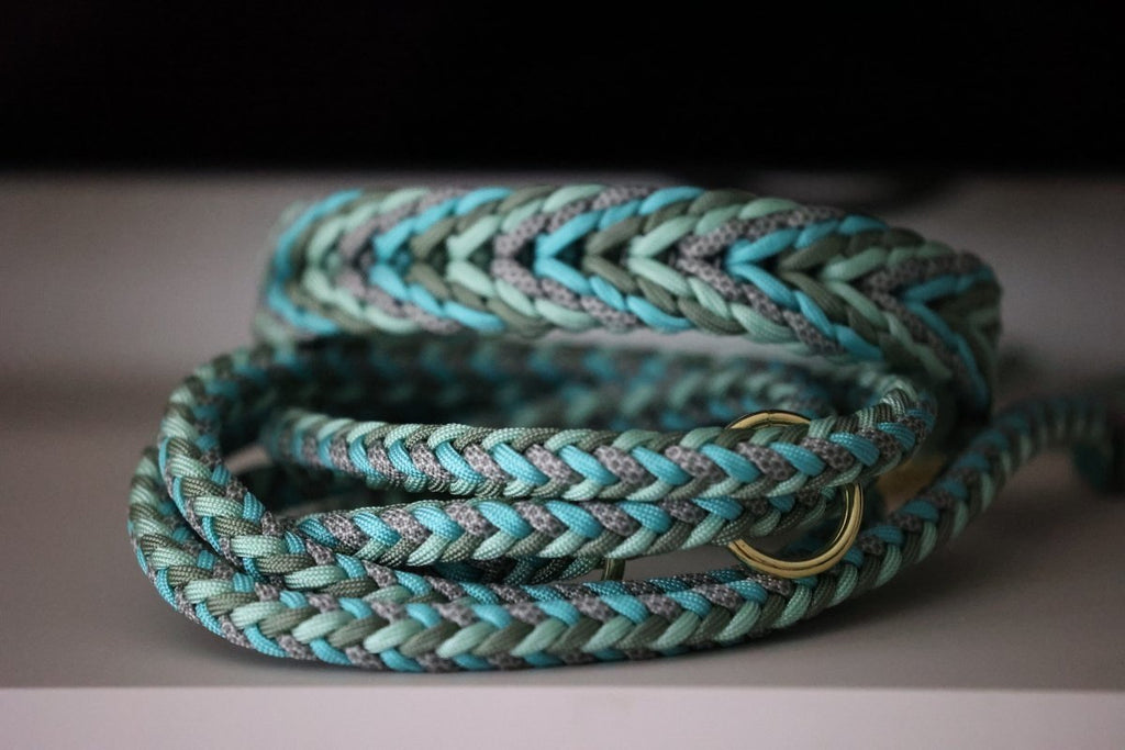individualisierte Leine - Muster "Herringbone"