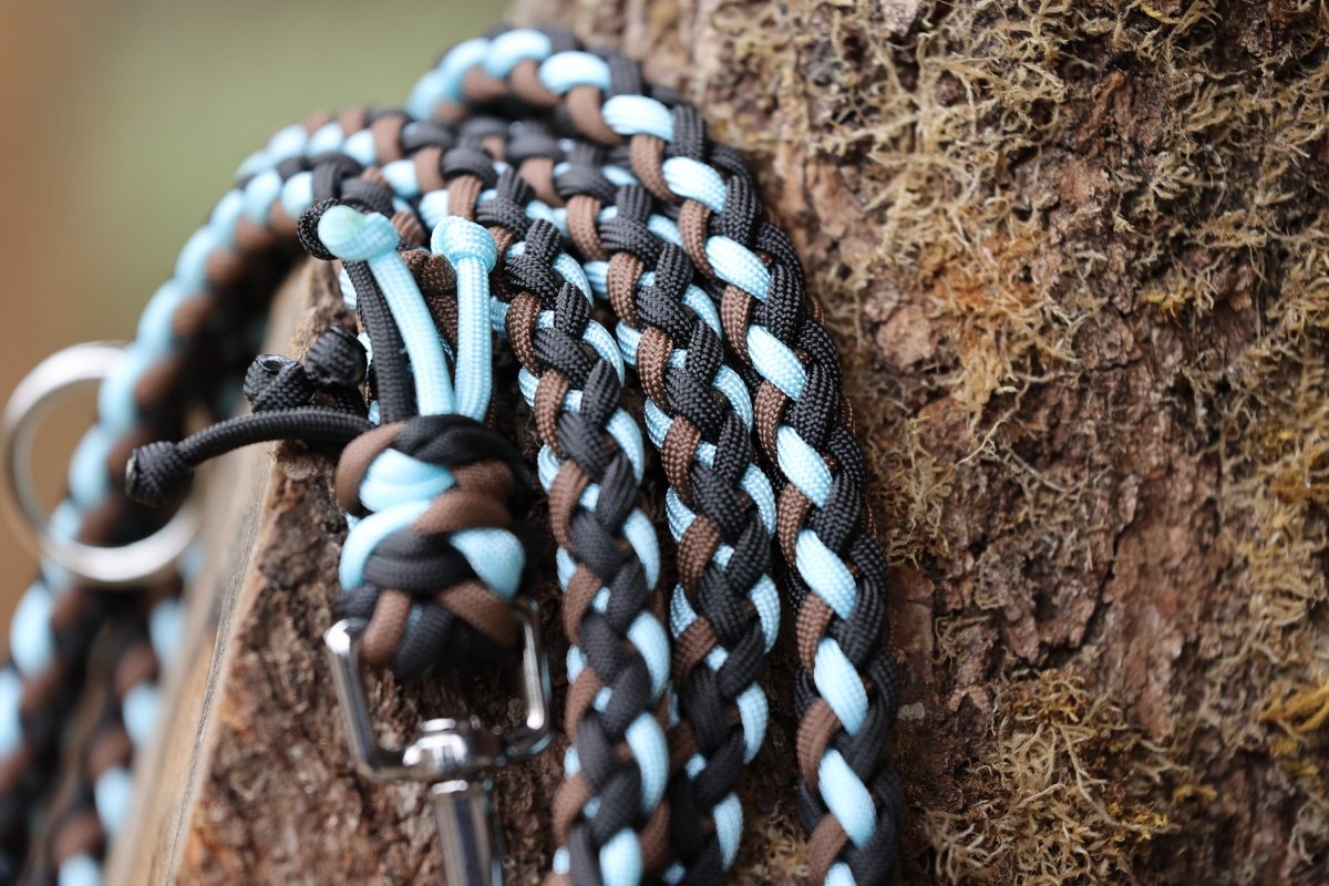 Hundeleine "Blue Whisper" aus Paracord