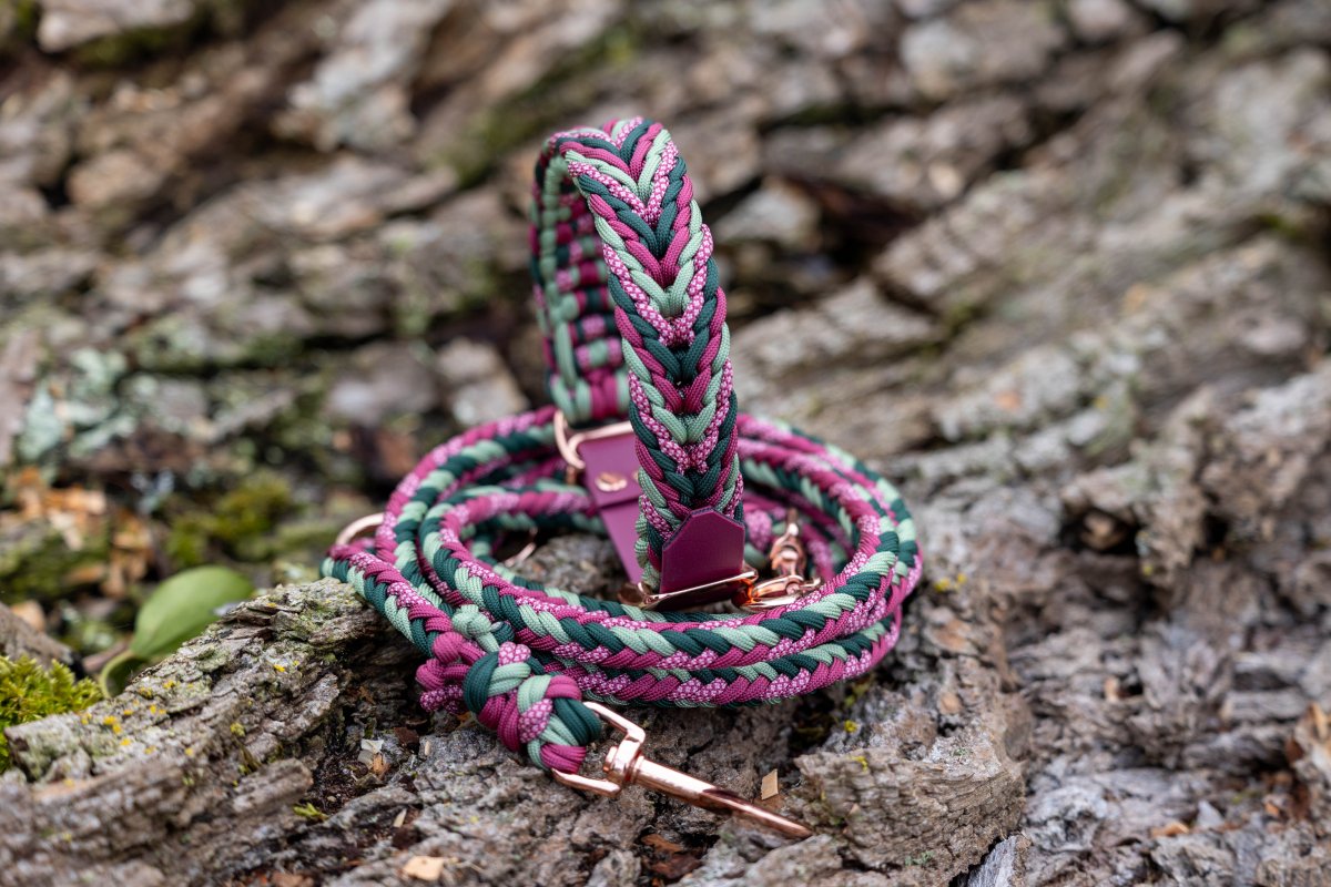 Hundeleine "Red Forest" aus Paracord