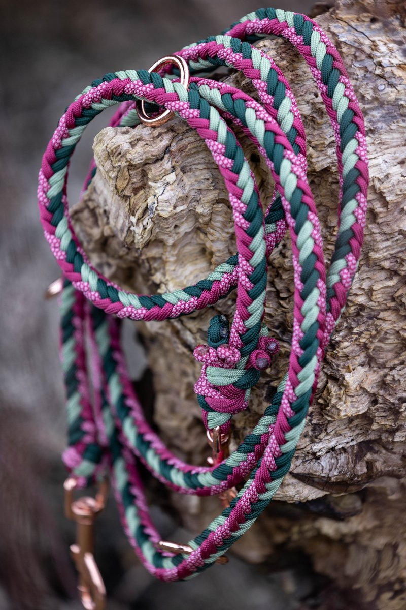 Hundeleine "Red Forest" aus Paracord