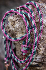 Knüpfgold Hundeleine "Red Forest" aus Paracord