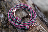 Knüpfgold Hundeleine "Red Forest" aus Paracord