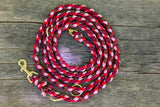 Knüpfgold Set "Ruby Dream" - Halsband und Leine