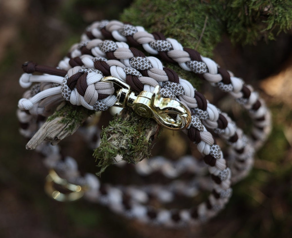 individualisierbare Hundeleine - Muster "Double Braid"