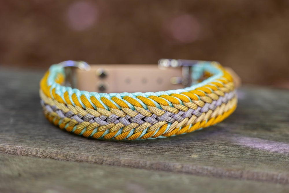 Knüpfgold Hundehalsband "Mirage" aus Paracord