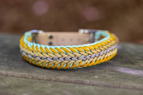 Knüpfgold Hundehalsband "Mirage" aus Paracord