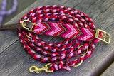 Knüpfgold Hundehalsband "Ruby Dream" aus Paracord