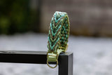 Knüpfgold Hundehalsband "Emerald" aus Paracord