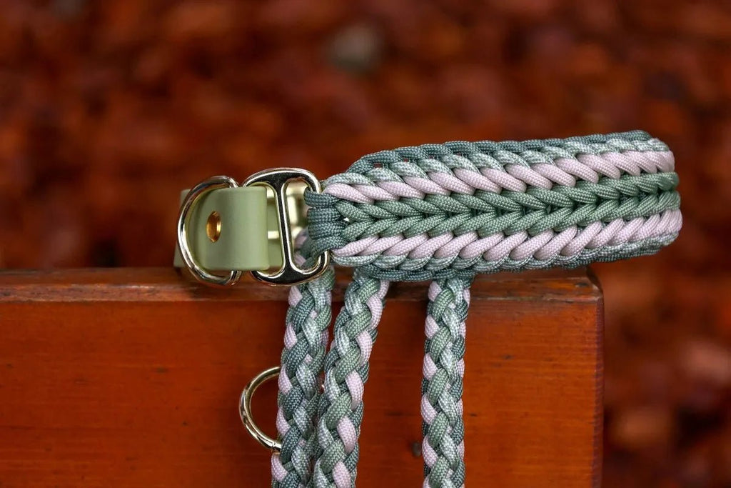 Hundehalsband "Shining Green" aus Paracord f0r6vf-0r.myshopify.com