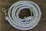 Knüpfgold Hundeleine "Candy Blossom" aus Paracord