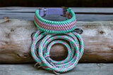 Knüpfgold Hundehalsband "Candy Blossom" aus Paracord
