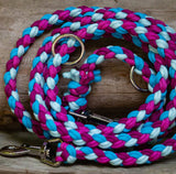 Knüpfgold Hundeleine "Aurora Bloom" aus Paracord