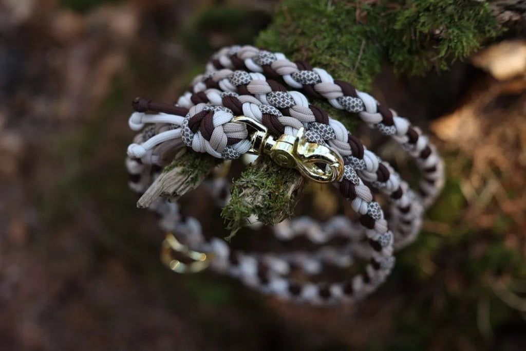 Hundeleine "Cappuccino" aus Paracord f0r6vf-0r.myshopify.com