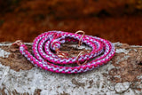 Knüpfgold Hundeleine "Lavender Dream" aus Paracord