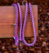 Knüpfgold Hundeleine "Lavender Dream" aus Paracord