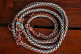 Knüpfgold Hundeleine "Mint Woods" aus Paracord