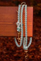 Knüpfgold Hundeleine "Shining Green" aus Paracord